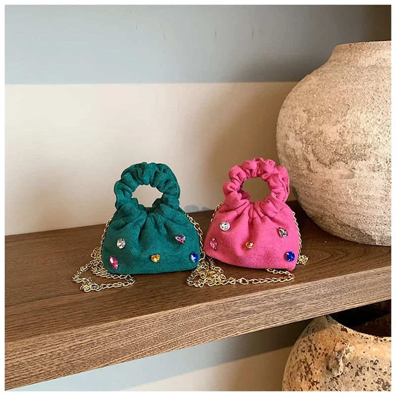 Mini borsa a tracolla per bambini autunno inverno nuova borsa a tracolla per bambini borsa per rossetto portatile per ragazza di moda piccola borsa per Snack caramelle