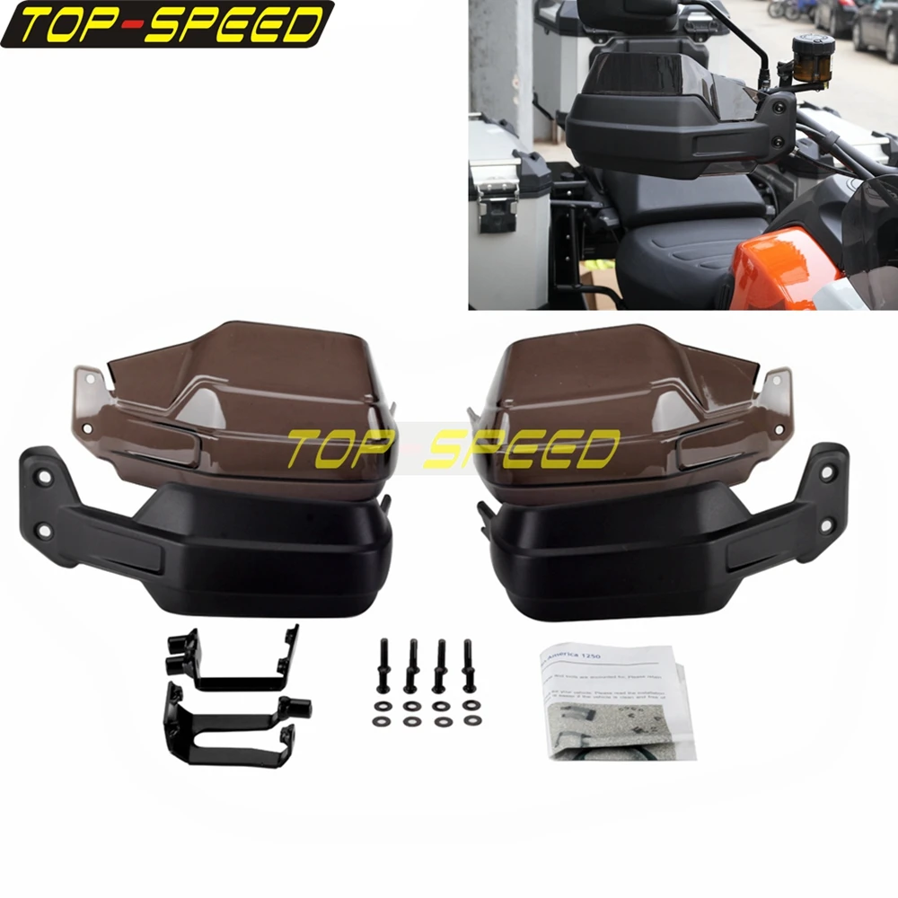 PP+PC Wind Handguard Hand Guard For Harley Pan America 1250 RA1250 Special RA1250S Motorcyle Handlebar Guards Protection 2021-24