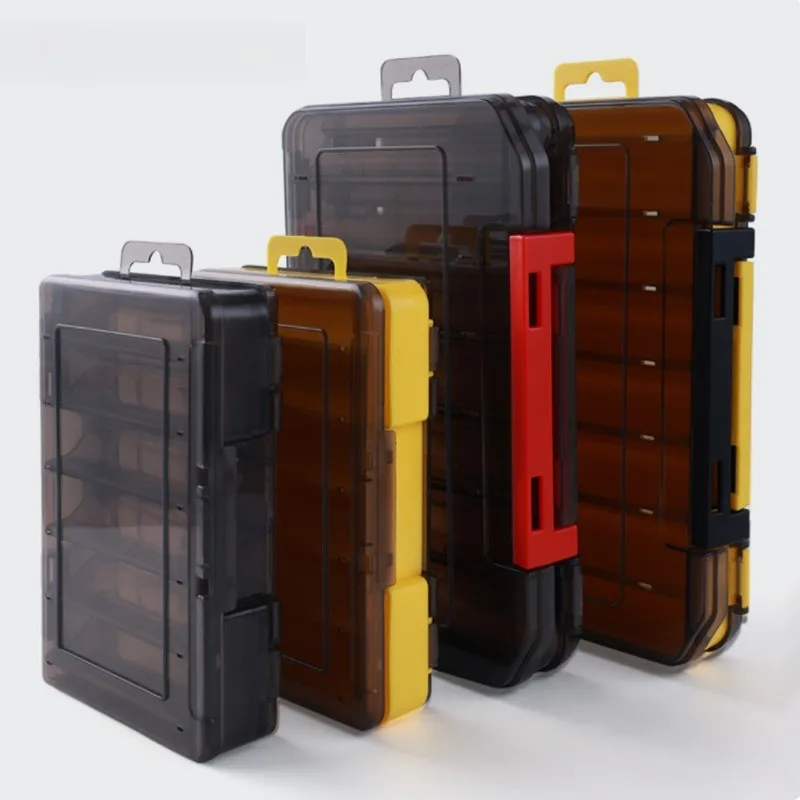 

Double Sided Road Fishing Tackle Bait Storage Boxes Portable Double-Sided Lure Hook Organizer Mini Utility Lures Fishing Box