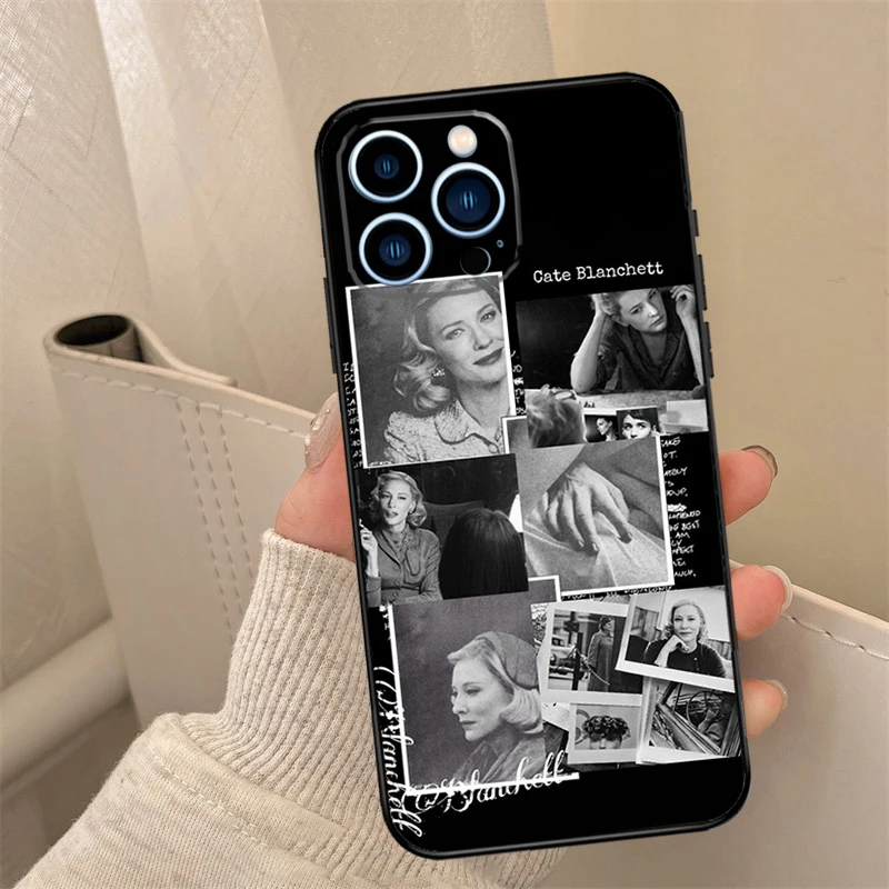 Cate Blanchett Phone Case For iPhone 16 15 11 13 12 14 Pro Max 13 Mini 7 8 14 Plus XS Max X XR Cover