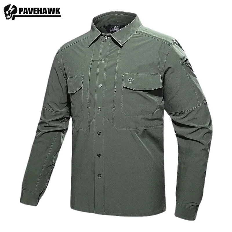 Quick Drying Tactical Shirts Men Military Training Long Sleeved Combat Tops Male Wear-resistant Quality Thin Blouse Uniform