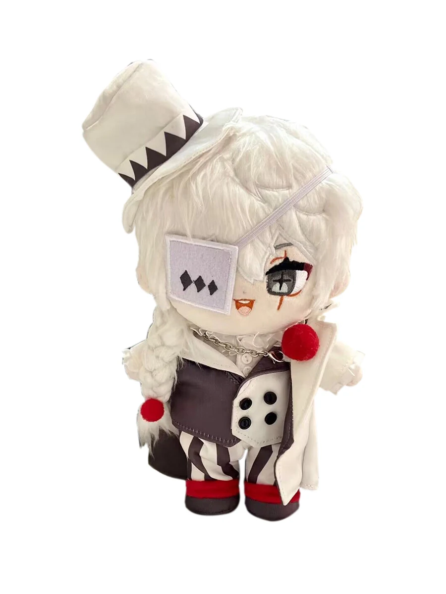 Stuffed Anime Bungou Stray Dogs Cotton Costume Doll Gogol Nikolai 20cm Cute Dress-up Plush Puppet Toys for Kid Adult Collectible