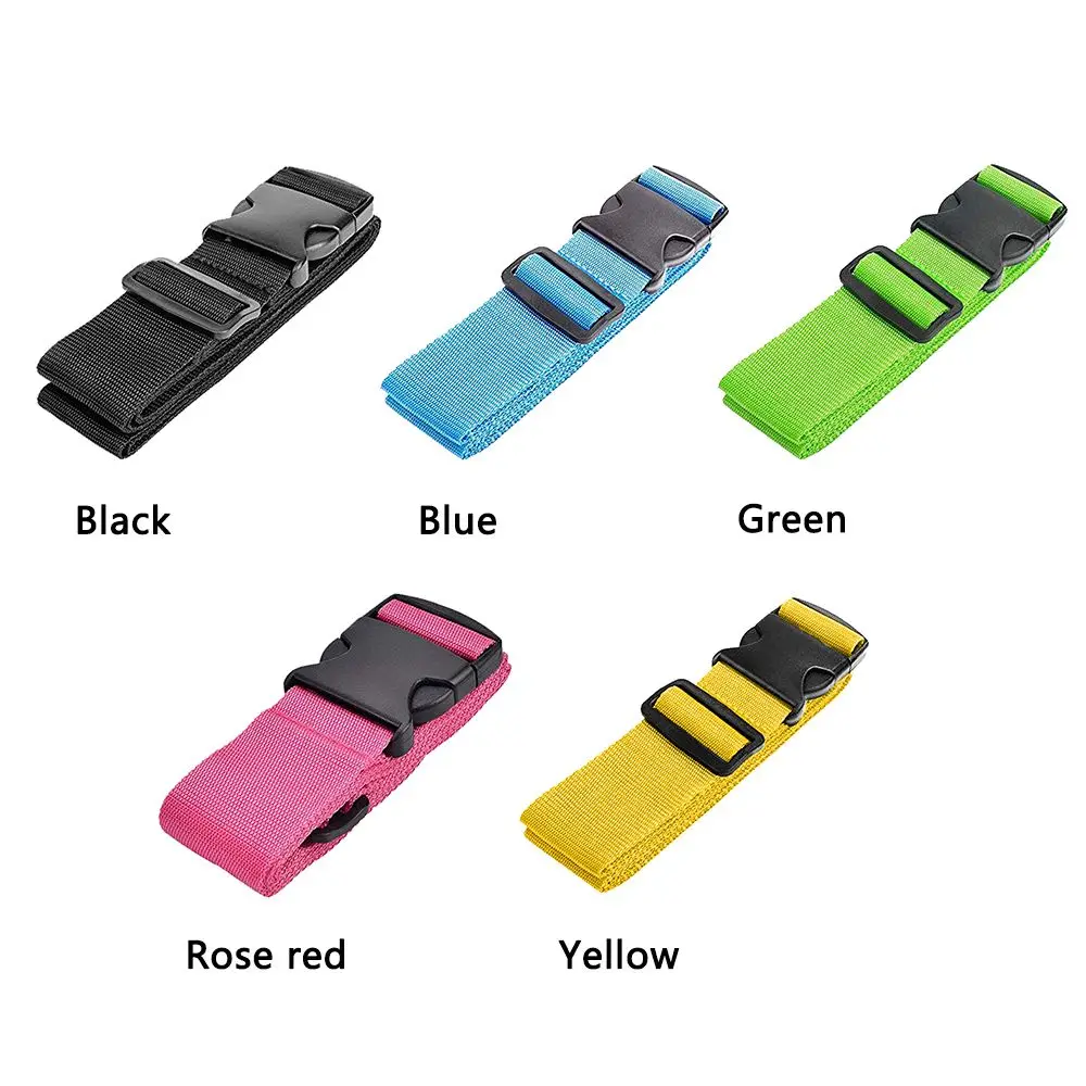 Luggage Safe Straps One Word Luggage Buckle Strap Baggage Packing Belts Adjustable Travel Accessories