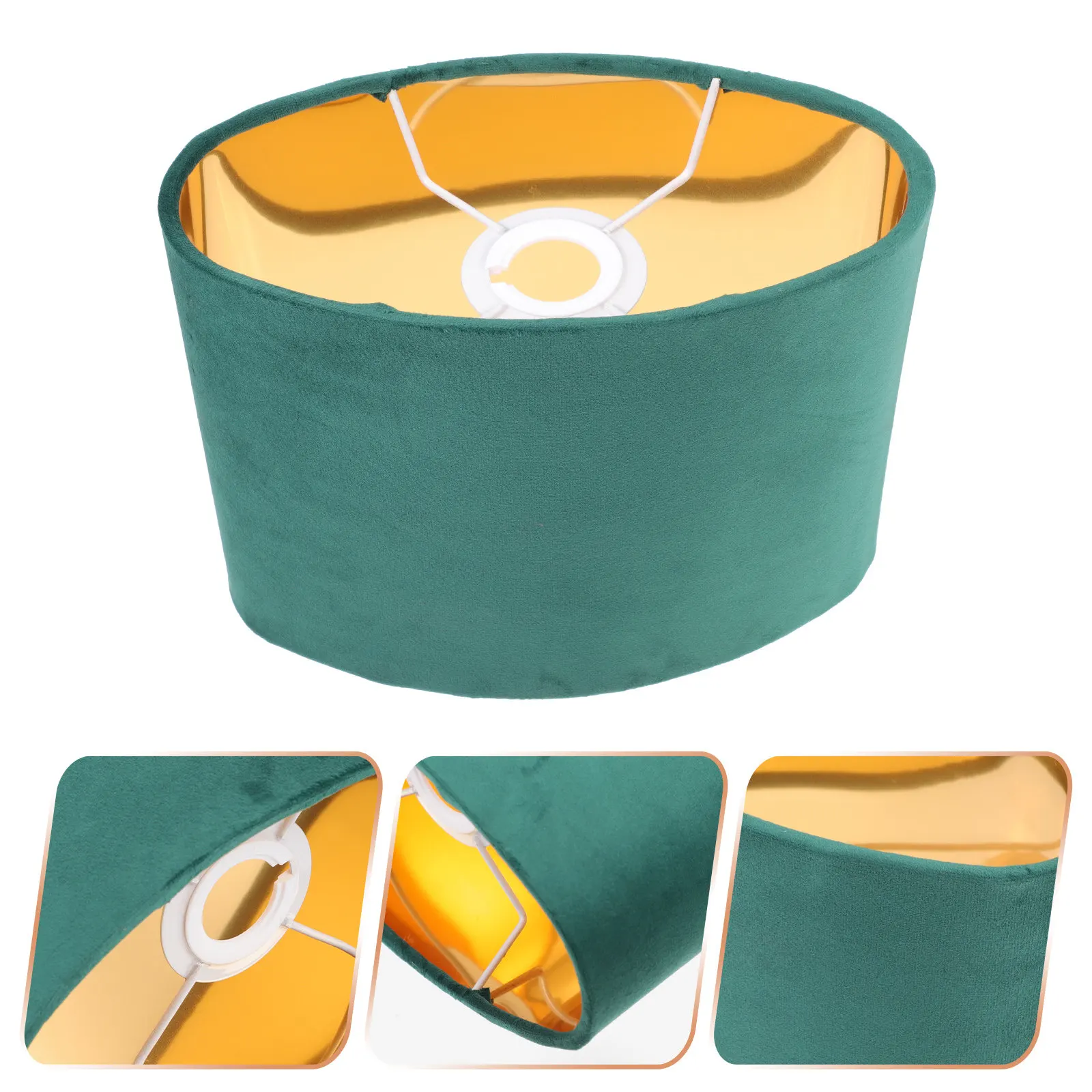 1Pcs Simple Oval Lampshade High Quality Cloth Lamp Cover Easy Install Remove for Wall Floor Bedside Table Lamps Stable Dust