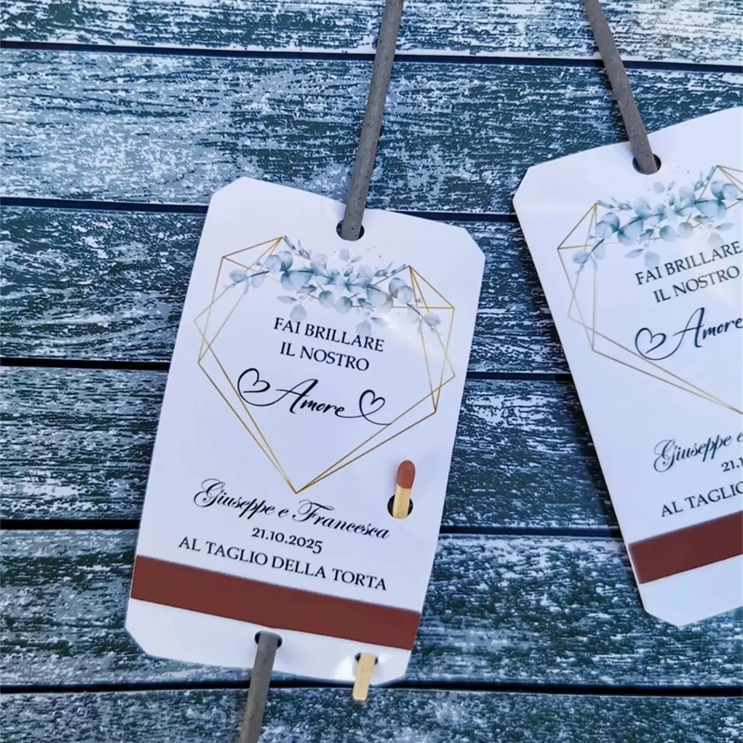 

60pcs Scintille taglio torta matrimonio.Personalized SPARKLER TAGS for wedding,Let Love Sparkle, party, anniversary, engagement