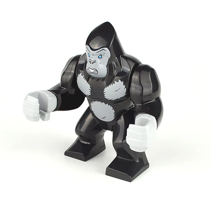 Die Zoo Afrikanische Tier Elefanten Kamel Hirsch Giraffe Gorilla Pferd Tiger Bausteine Mini Action Figure Ziegel Spielzeug Kinder Geschenk – Detail 4