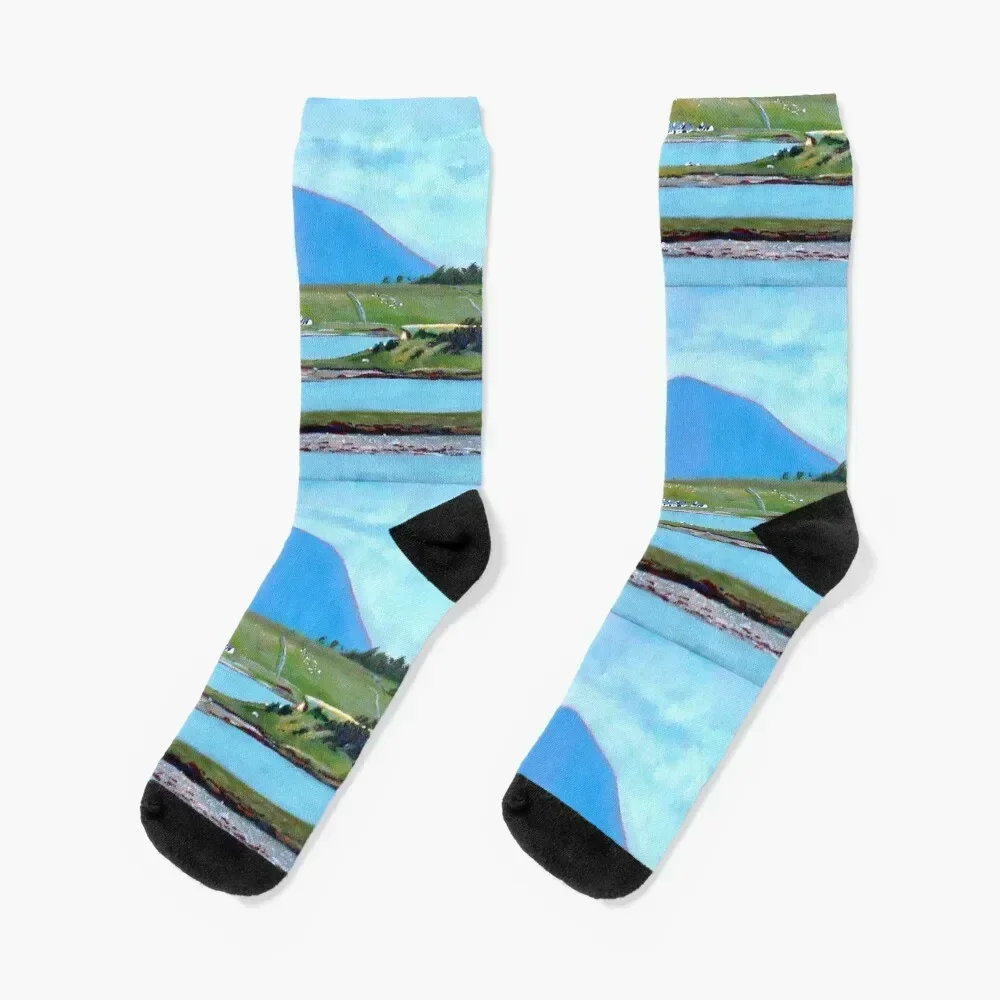 كلو باي، نيفين (مقاطعة مايو، أيرلندا) جوارب أرضية للرجال من القطن عالي الجودة جوارب أطفال فاخرة للنساء