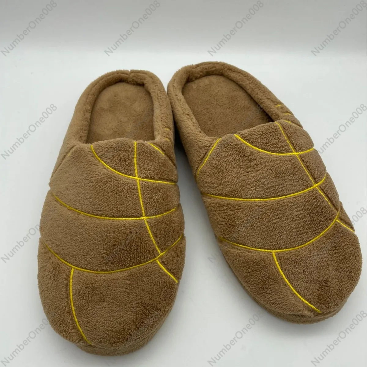 Spot Cross-border Explosive Concha Cute Bread Slippers Bread Plush Slippers Home Indoor Shoes