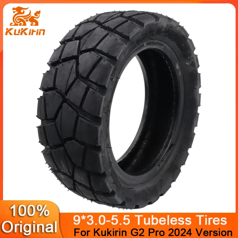 

Original 9x3.0-5.5 Tubeless Tyre for Kukirin G2 Pro 2024 Version Kickscooter 9inch Front Rear Wheel Vacuum Wear-resistant Tires