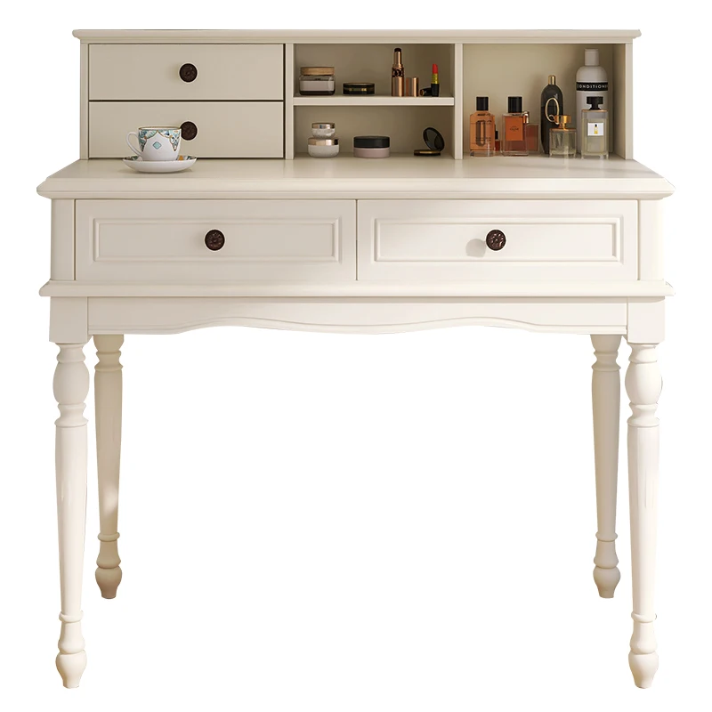 Op maat gemaakt massief houten dressoir met sieradendoos Amerikaans licht luxe 50-60-70 - 80-90-100 cm make-uptafel L