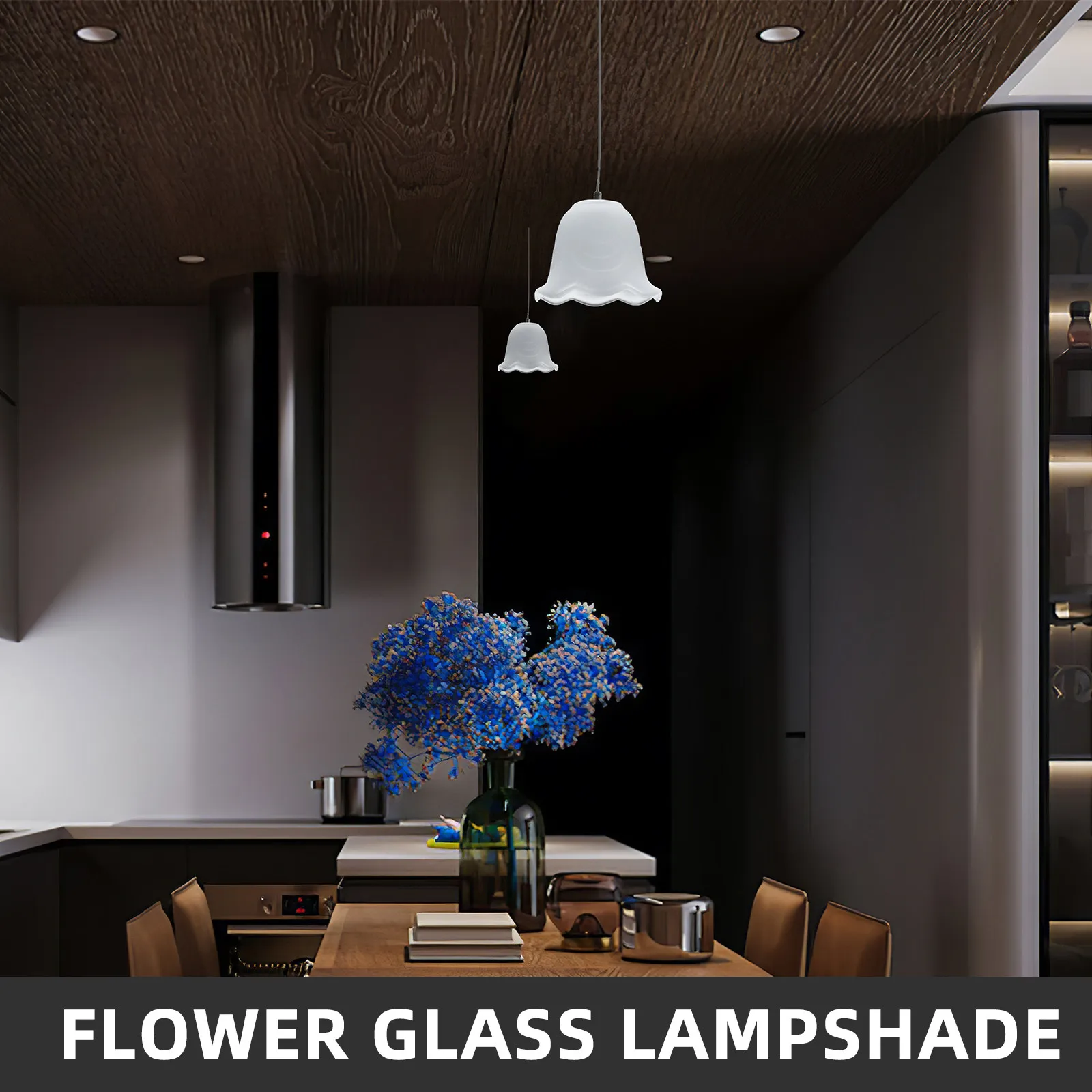 

Набор из 3-х стеклянных плафонов для светильников: элегантный дизайн, аксессуар для потолочных, напольных и настольных ламп.