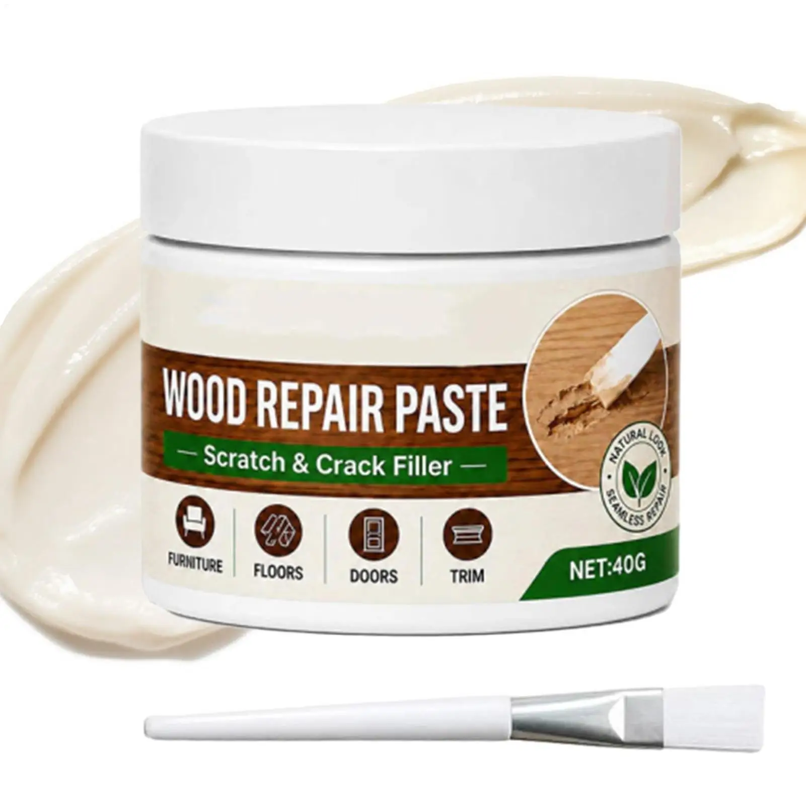 Wood Furniture Repair Paste Seamlessly Repairs Wood Scratches And Cracks Repair Kit Wood Touch-Up Cream for Floor Door Chair ﻿