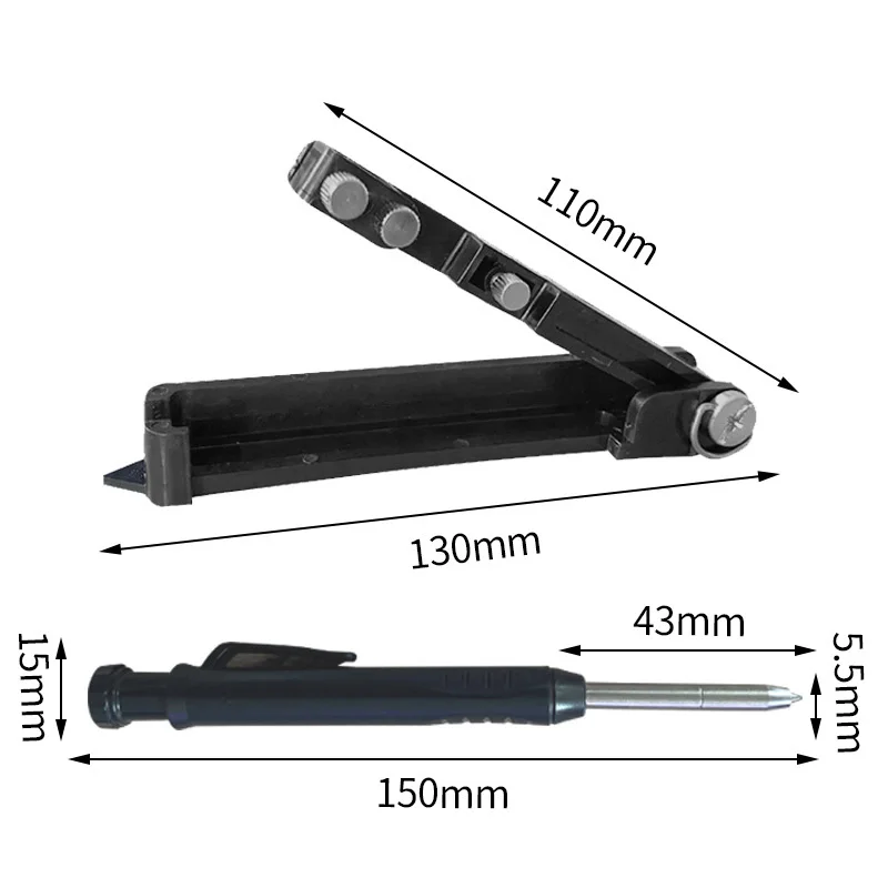 Imagem -06 - Multi Function Scribing Tool Lápis de Construção Faça Você Mesmo Scribe Woodworking Compass Contour Gauge Line Maker Ferramentas de Medição