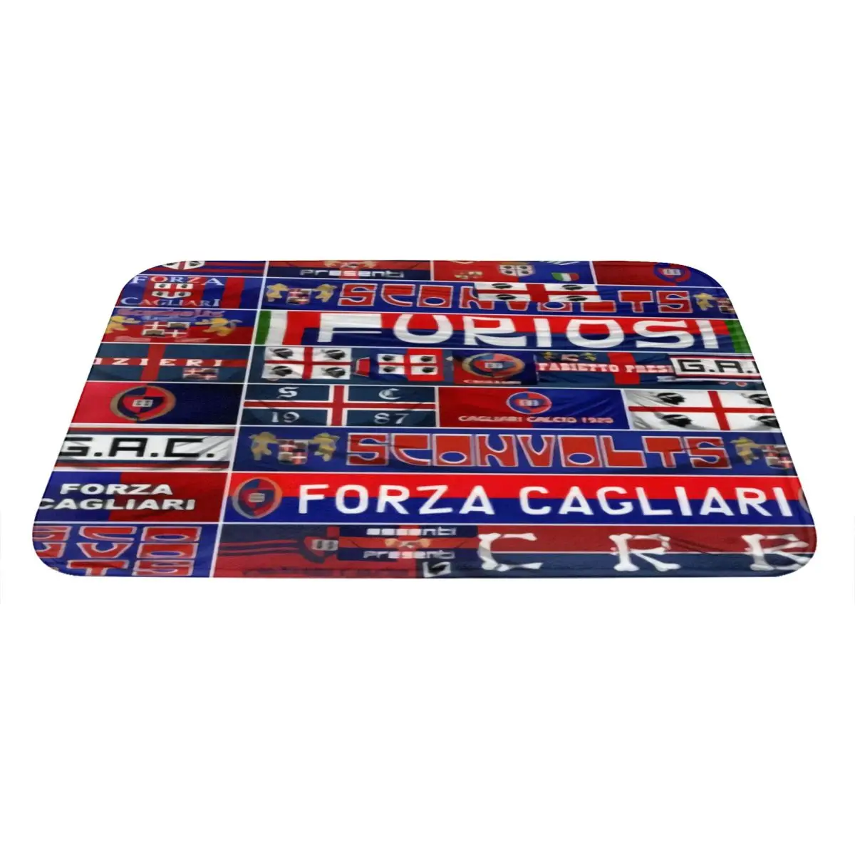 Tributo Ultras Cagliari Rossoblu Floor Mat Rug Home Bathroom Rugs Kitchen Rugs Kids Rugs Customizable