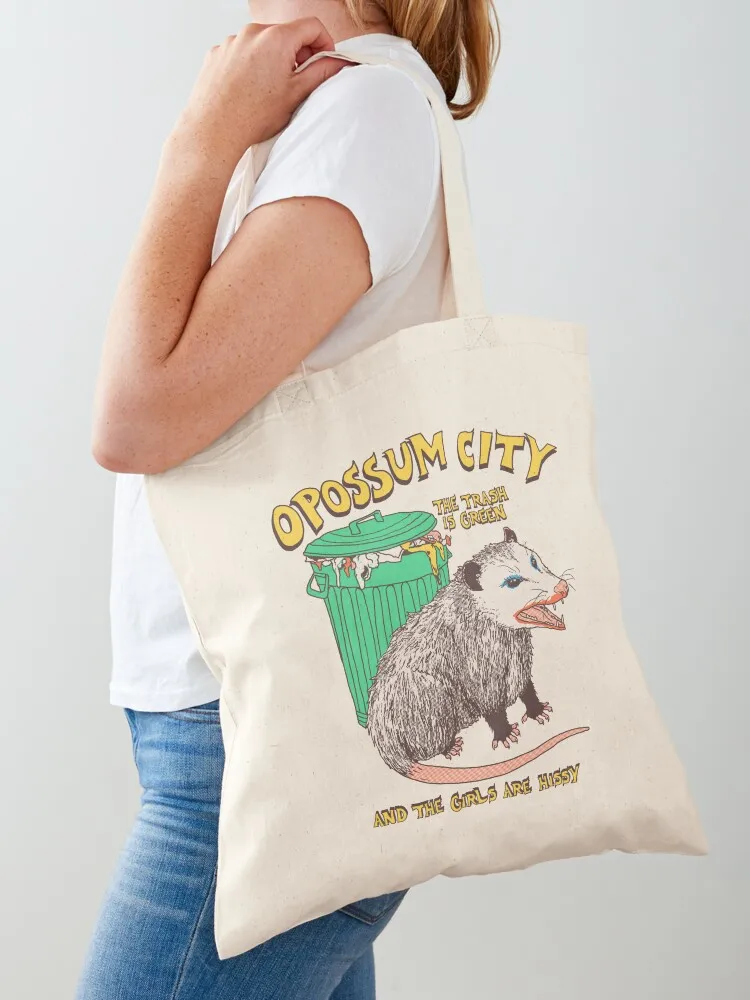 

Opossum City Tote Bag personalized tote Canvas canvas shopping bag tote bag custom