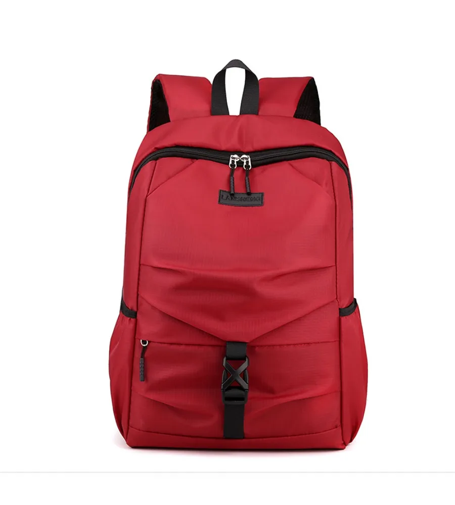 

Travel backpack lightweight solid color large capacity trendy men's backpack new schoolbag casual versatile simple
