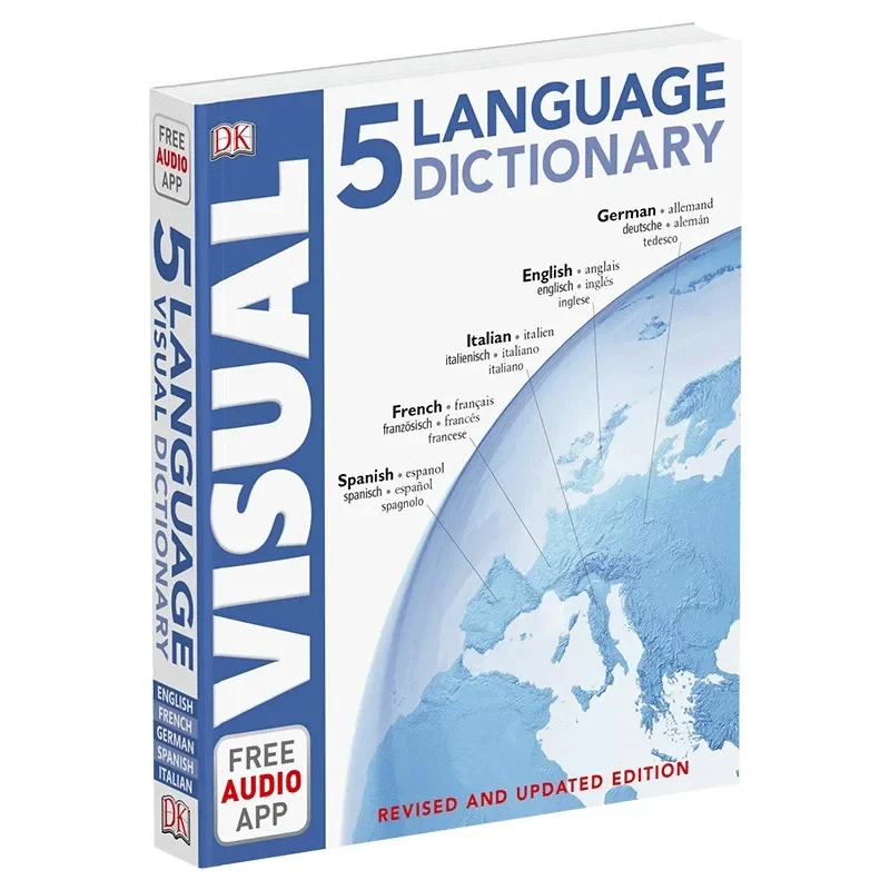 5 Language  Visual Dictionary Bilingual Contrastive Graphical Dictionary Book