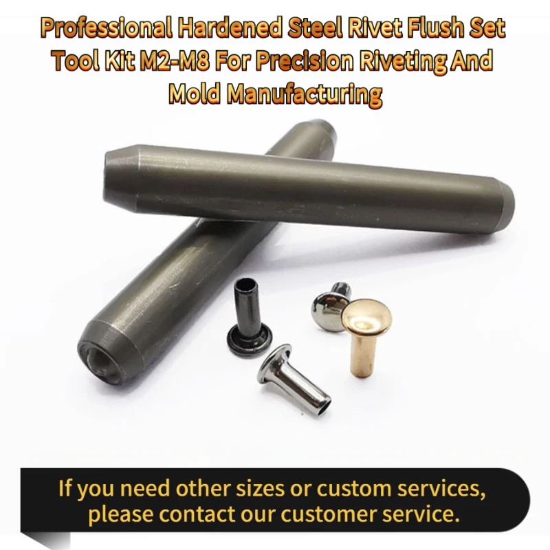 Professional Hardened Steel Rivet Flush Set Kit M2-M8 Precision Riveting And Manufacturing