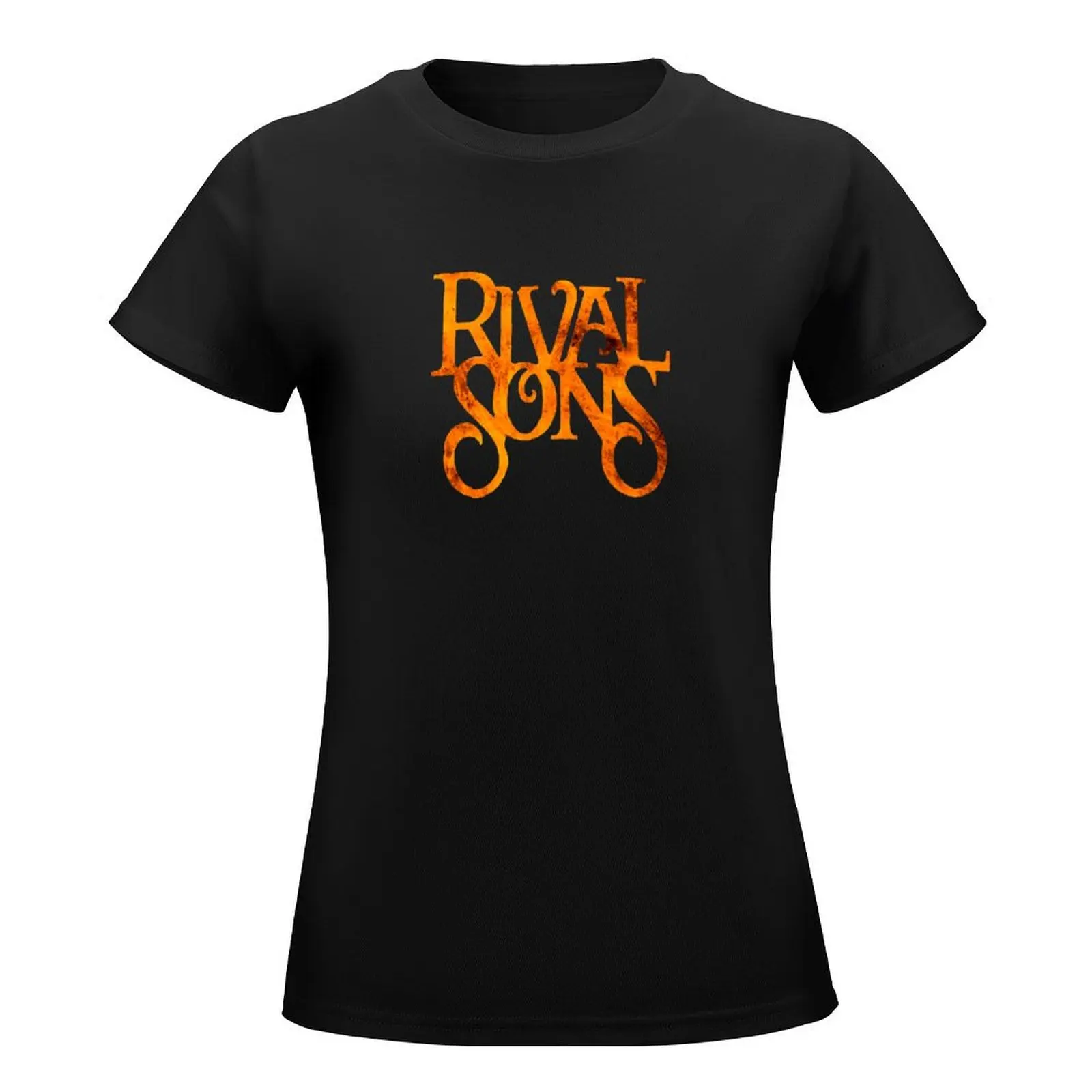 Rival Sons best logo T-Shirt Aesthetic clothing oversized graphics summer tops tshirts for Women