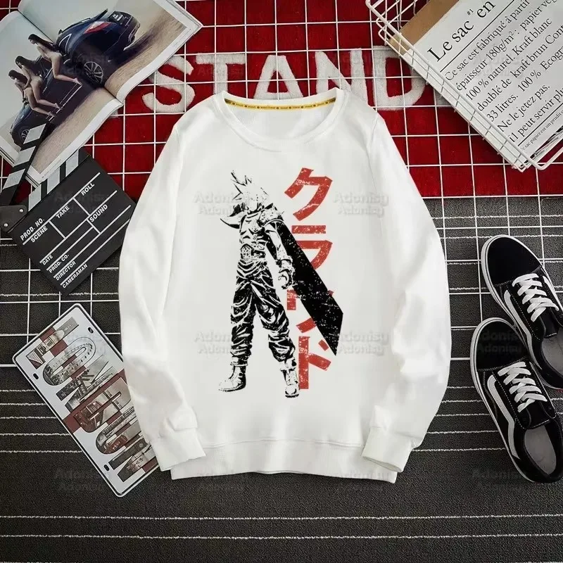 Final Fantasy Anime Shinra Moda Męska/Damska Wiosna Jesień Męskie Bluzy Casualowe Męskie Topy