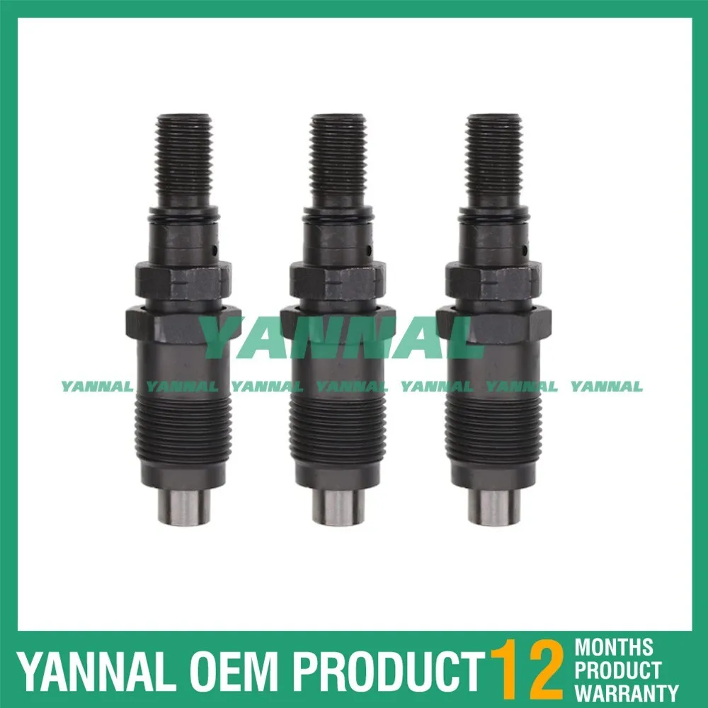 

New 3X Fuel Injector AM879688 For Yanmar 3TNE68C 3TNE74 3TNV76 Deere Tractors