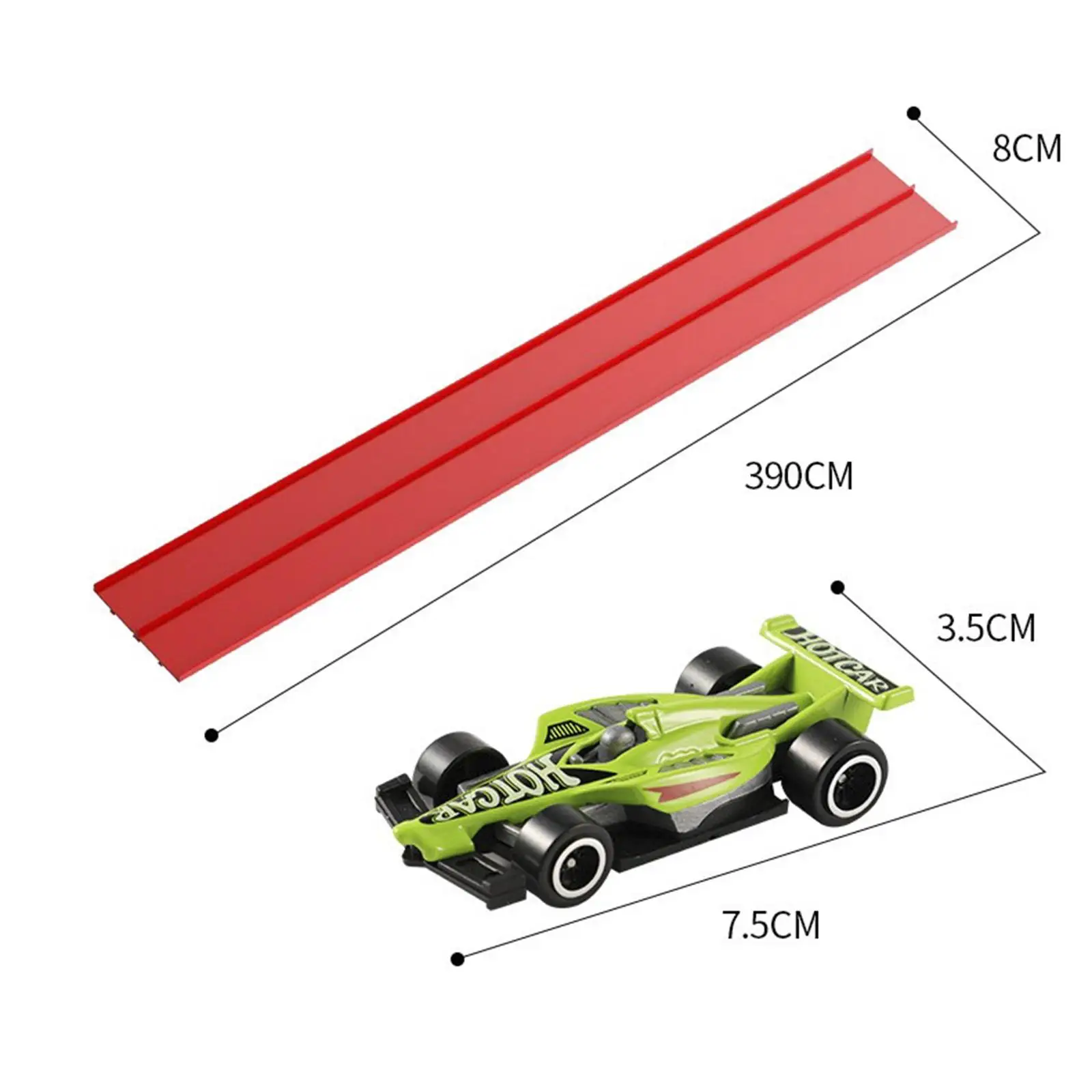 

Flexible Car Track Toy Kit with 4 Mini Alloy Cars DIY Kids Racing Game Suction Cup Race Track