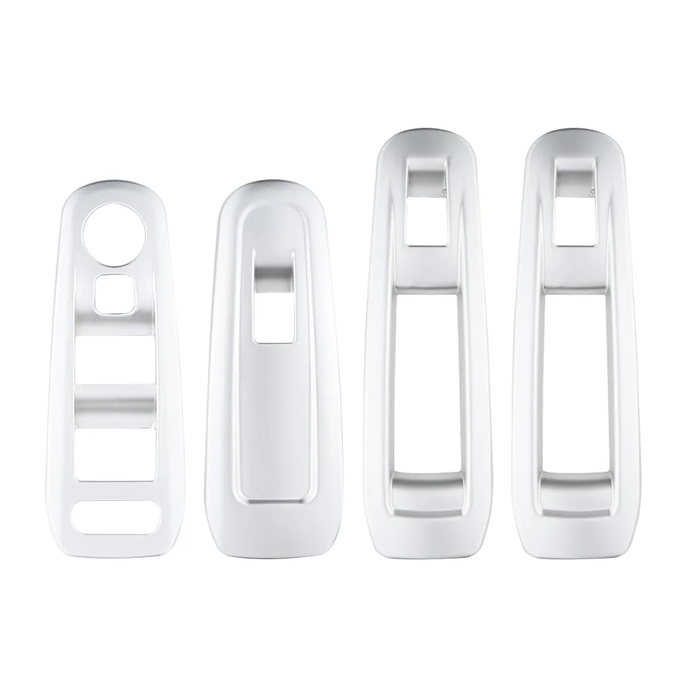 For Peugeot 308 308s 2014 - 2020 LHD Abs Car Door Window Lifter Glass Decorative Sticker Switch Panel Cover Sticker 4pcs