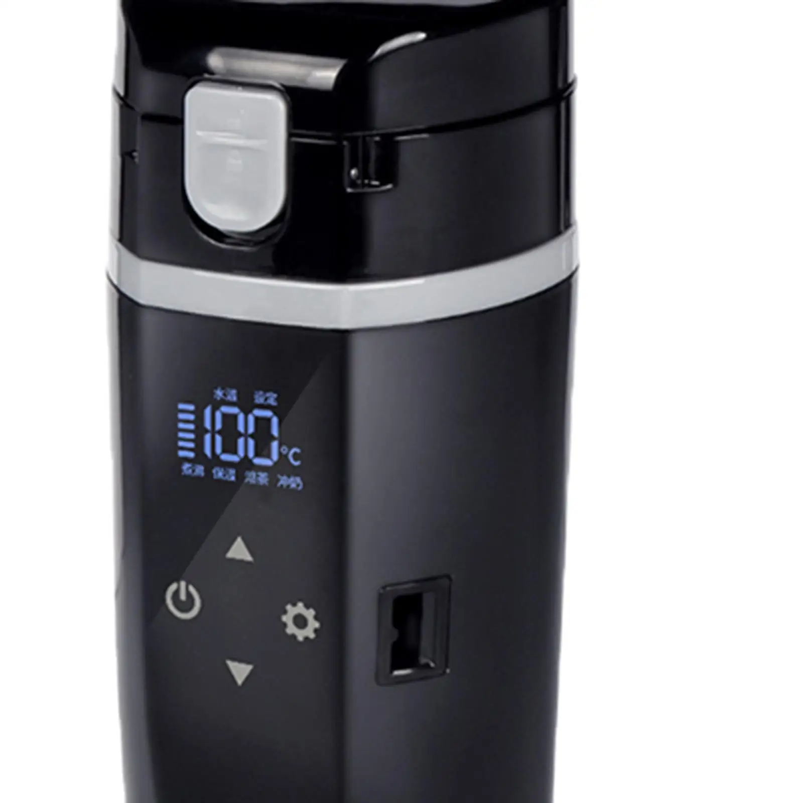 سخان كوب تسخين السيارة 12 فولت 24 فولت 450 مل شاشة ديجيتال محمولة للسفر #6