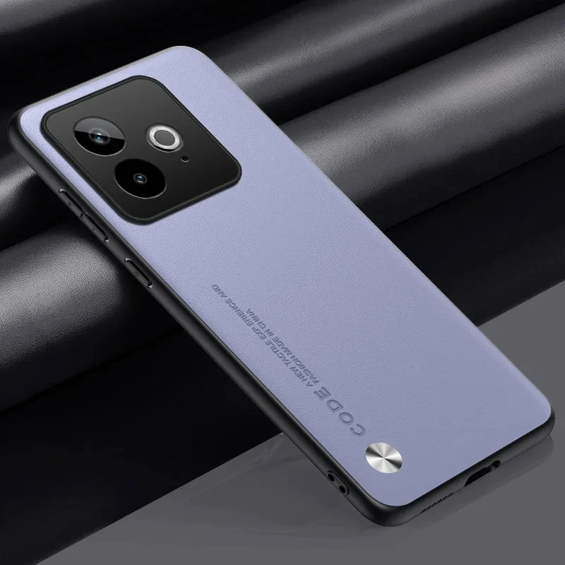 Einfache Leder Telefon Fall für Realme GT 7, Matte Silikon Weiche Stoßstange Abdeckung Fällen Für Realme GT7 GT 7T GT 7Pro Funda – Detail 9