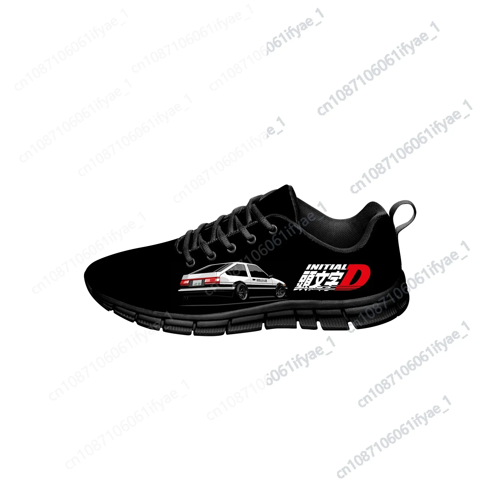 

Japanese Anime Initial D Sports Shoes Mens Womens Teenager Kids Children Sneakers Custom High Quality Couple Black Casual Shoe