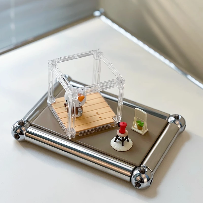 

Stainless Steel Storage Tray, Mini Trendy Tray, Decorative Aromatherapy Tray, Elegant Decor Tray for Small Spaces Organization