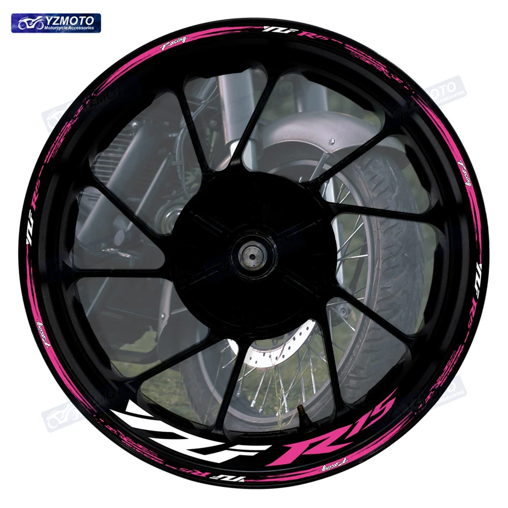 

Аксессуары для мотоциклов, наклейка для YZF R15, передняя и задняя 17-дюймовая ступица колеса, гоночная наклейка, светоотражающая лента на обод автомобиля, декоративные наклейки