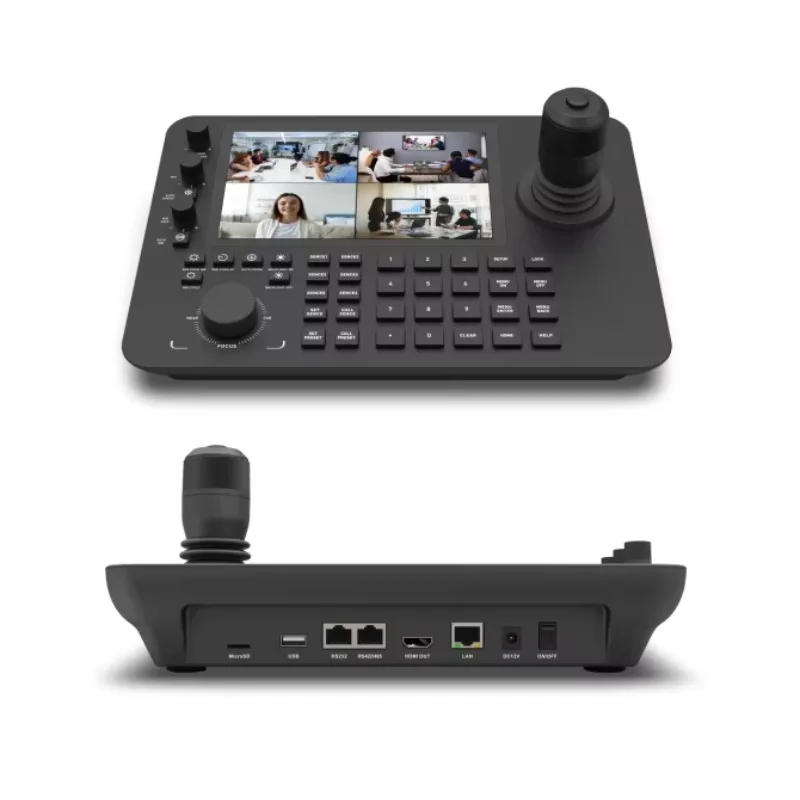 20257 Inch Android Touch Decoder, 4K Video Wall Controller With  Joystick For PTZ
