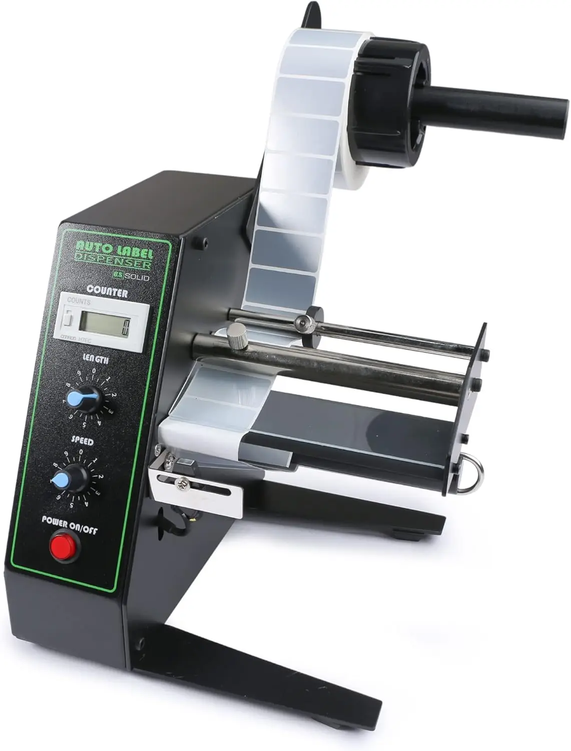 الولايات المتحدة. آلة توزيع الملصقات الأوتوماتيكية الصلبة - موزع ملصقات أداة وضع الملصقات، العد التلقائي 0-999999، ضبط السرعة #1