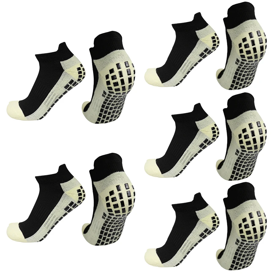 Chaussettes de sport courtes pour hommes et femmes, 5 paires, anti-ald, fitness, pilates, football, tennis, basket-ball, bateau