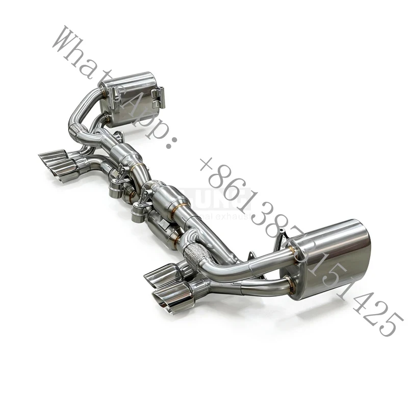 

Suitable 3.8 S/4S (991.1) 2011-2015 stainless steel high-performance back exhaust system wit