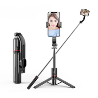 1.31M Mini Extended Version Wireless Bluetooth Selfie Stick Foldable Tripod with Remote Shutter for Android IOS 2024 Latest Hot