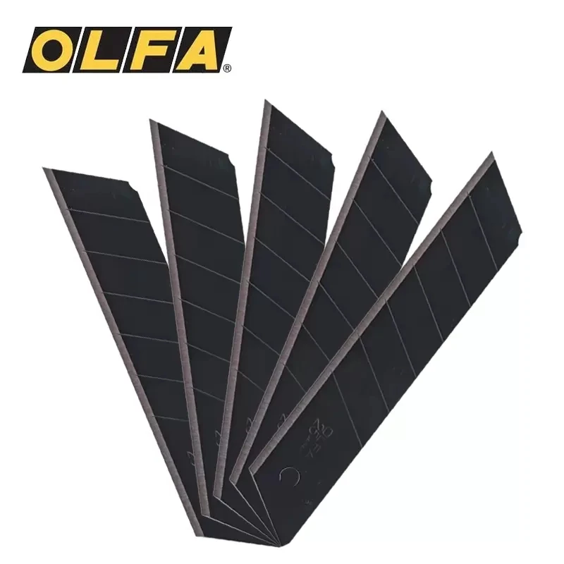 Olfa HBB-5B stationery knife 25mm black ultra sharp super heavy snap blade replacement, 5 PCs suitable for H-1 XH-1 NH-1