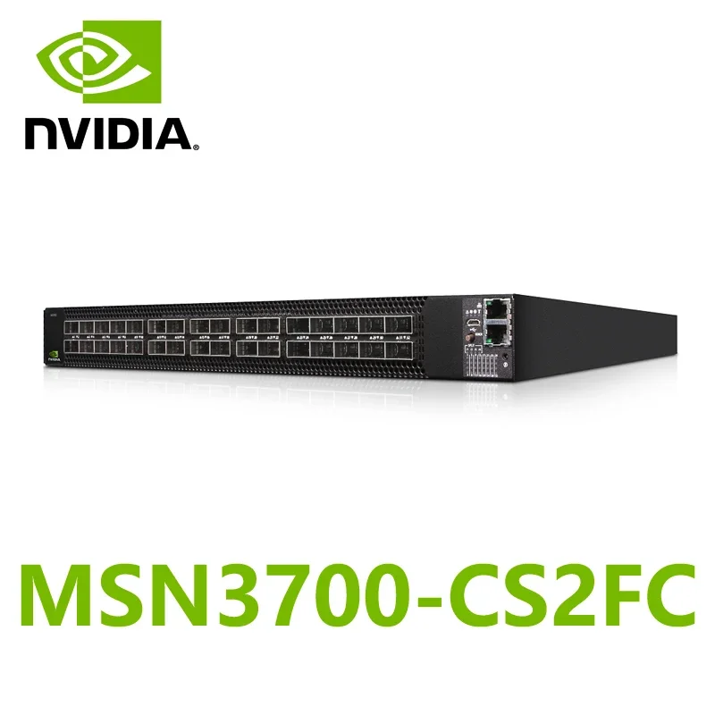 NVIDIA Mellanox MSN3700-CS2FC Spectrum-2 100GbE 1U Open Ethernet Switch Cumulus Linux System 32x100GbE QSFP28