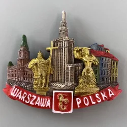 Poland Warsaw Travelling Souvenirs Fridge Magnets Krakow Gdańsk Fridge Stickers Home Decor Wedding Gifts Message Board Stickers