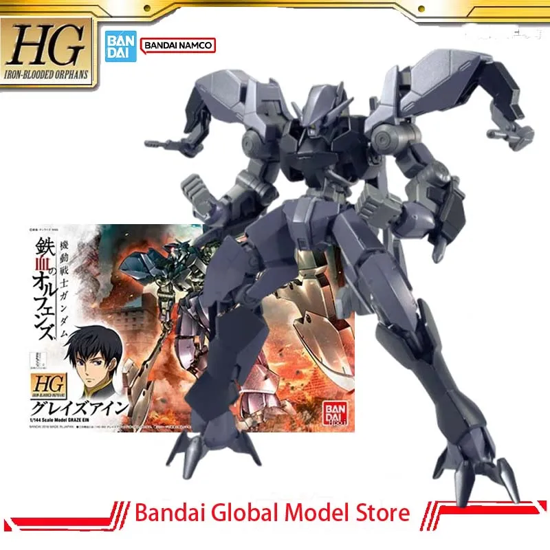 Bandai GUNDAM Genuine Model Kit HG 1/144 IBO EB-AX2 Graze Ein Anime Action Figure Assembly Model Action Figure Christmas Gifts