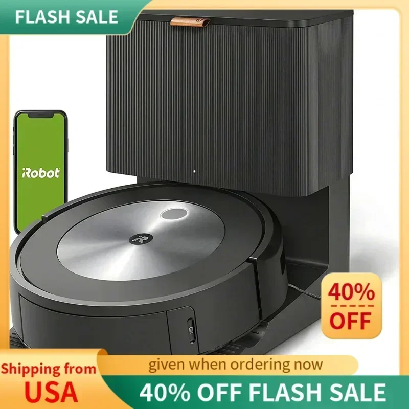 

DD2iRobot Roomba j7 (7550) Самоопорожняющийся робот-пылесос — избегает обычных препятствий, таких как носки, обувь и отходы для домашних животных, снимает самостоятельно f