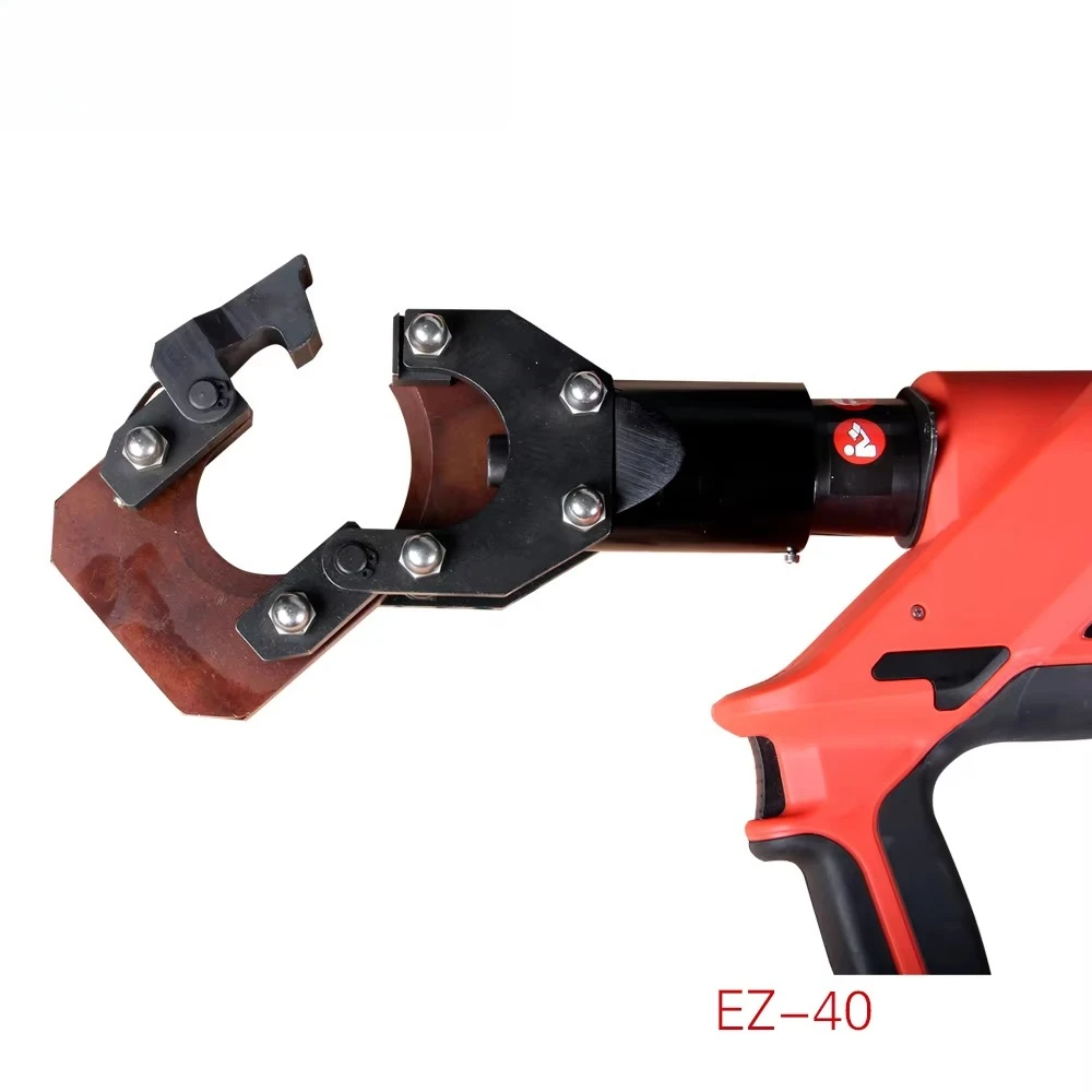 EZ-40 Battery Hydraulic Cable Cutter Plier Cutting Tool 60kN 40mm Stroke for Armored Cu/Al Cable ACSR Portable Cutter