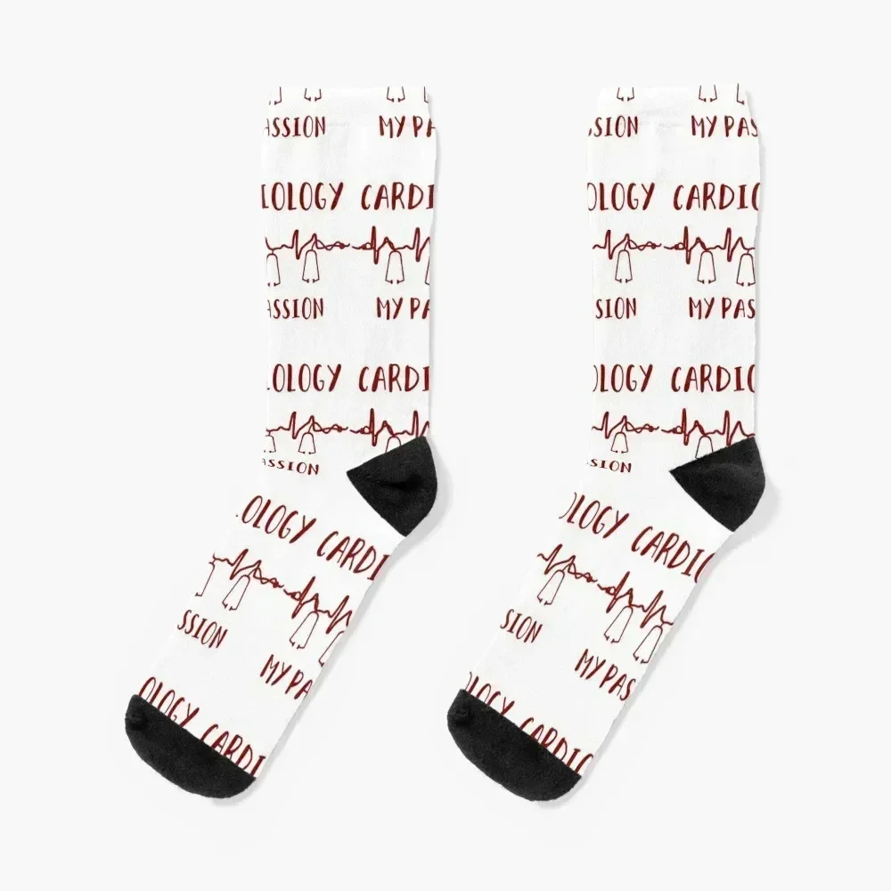 

A funny Cardiology quote with stethoscopes Socks Antiskid soccer summer cool moving stockings Socks Women's Men's