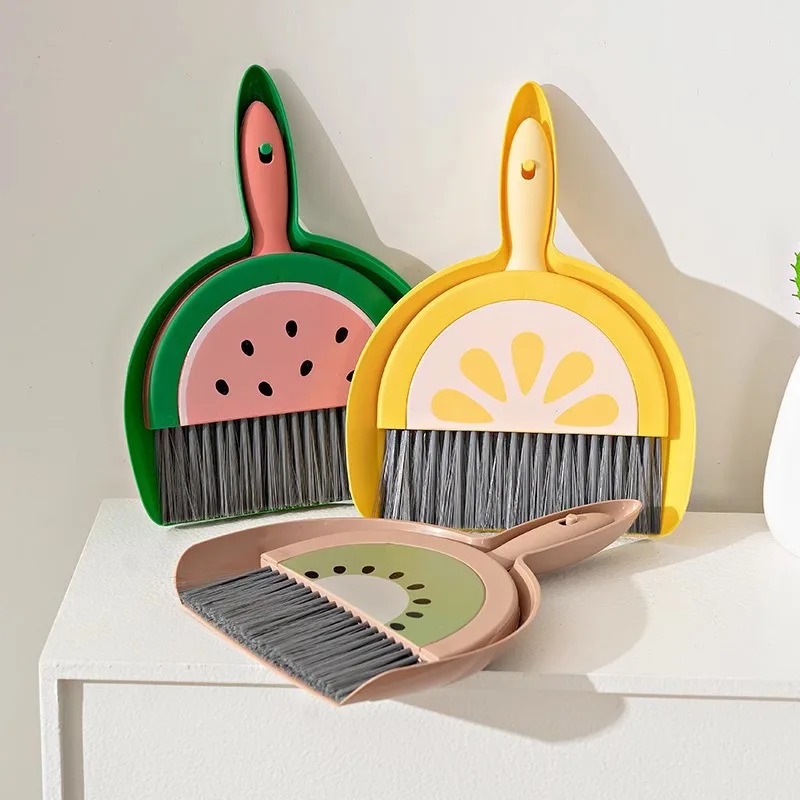 Desktop mini broom set tools, small broom for desk, office desk and dining table, dustpan combination