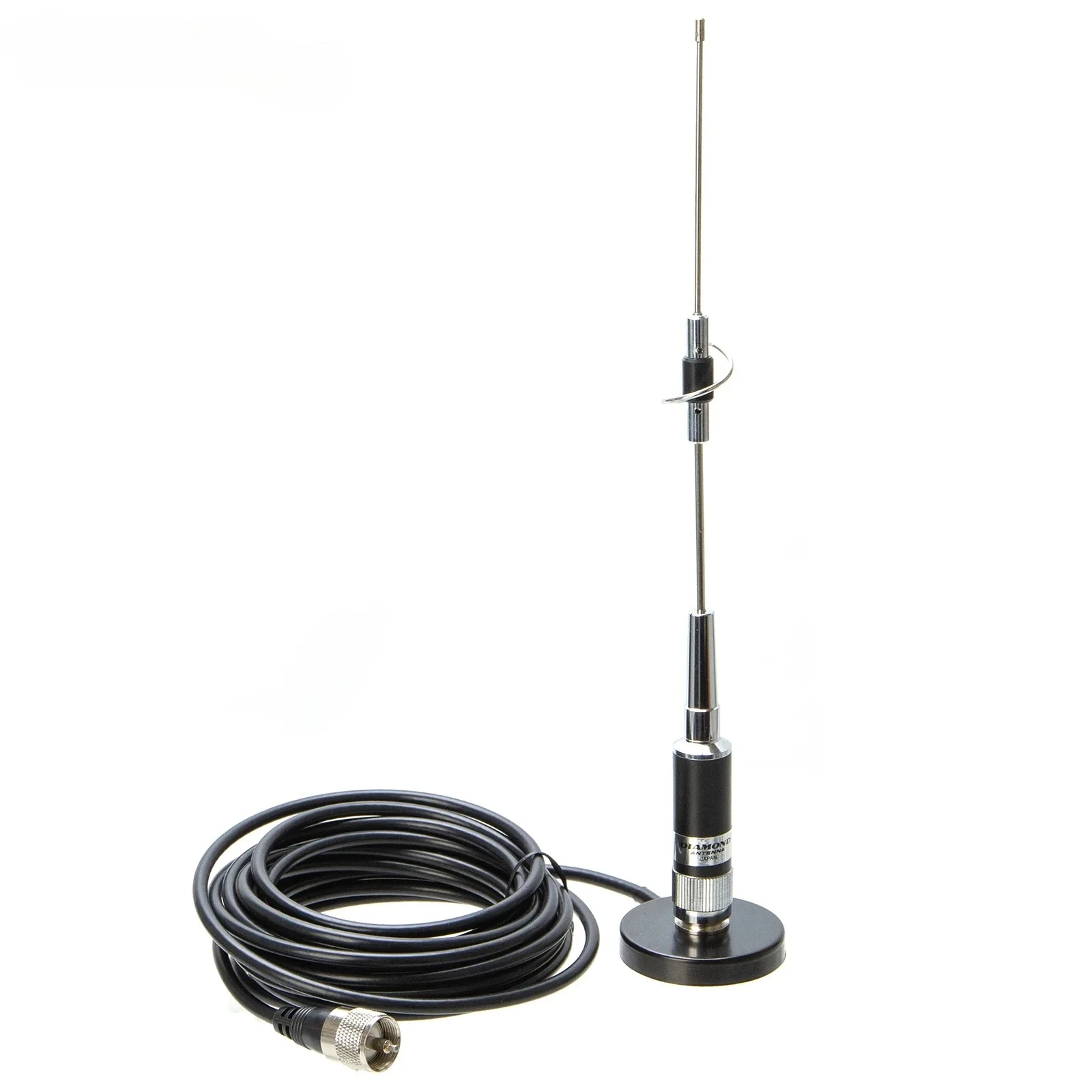 CR-77 144/430MHz Wide Band Antenna with MB60 PL259 5M UHF Male Car Mobile Antenna Coax Cable MINI Magnetic Base For Ham