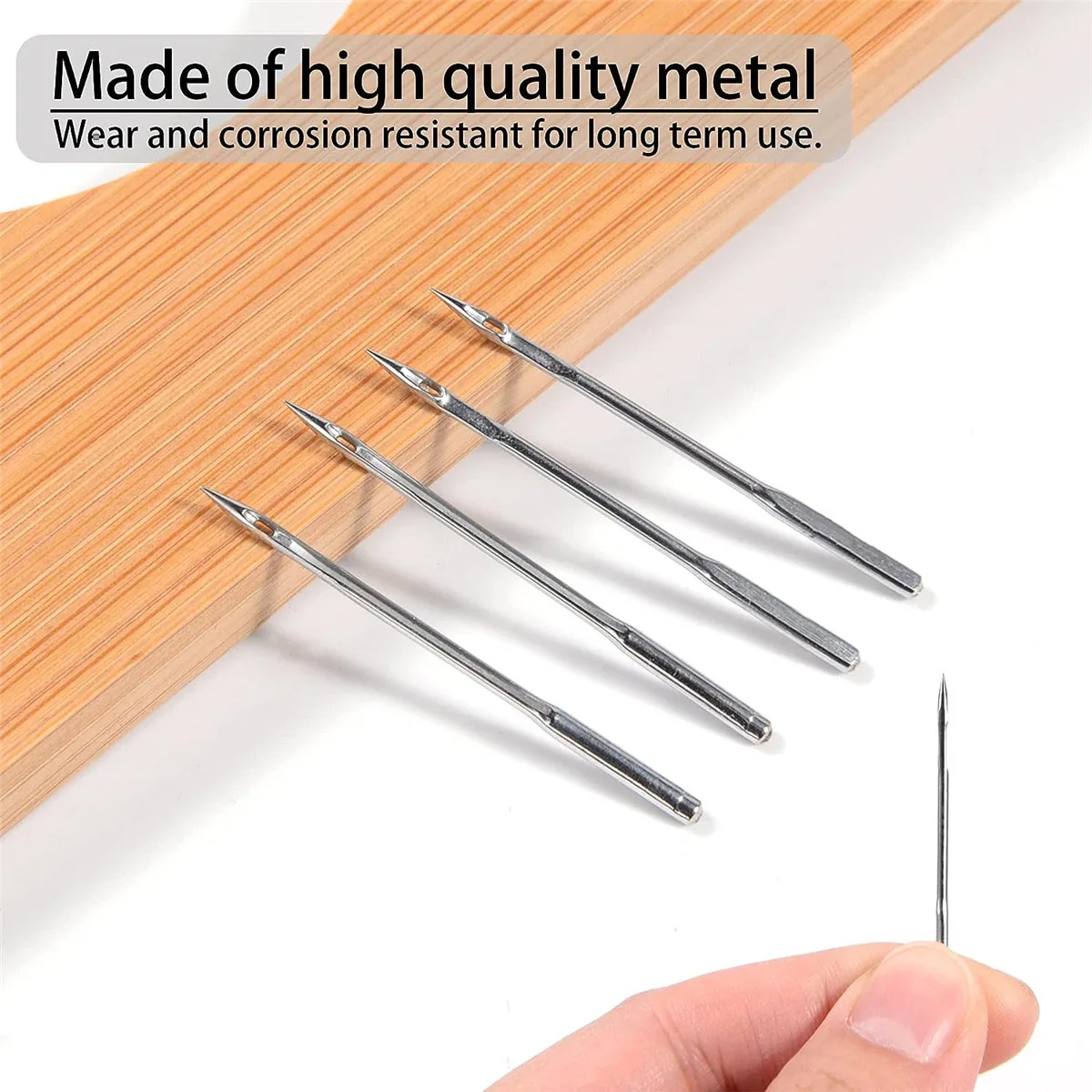 20PCS Jeans Universal Sewing Machine Needles Sewing Machine Supplies for Singer Brother Janome Varmax Sizes70/10 90/14 100/16