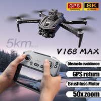 LYZRC V168 Brushless 5G GPS Drone 8K HD Professional Aerial 5KM Obstacle Avoidance Remote Control Aircraft Quadcopter RC Toy
