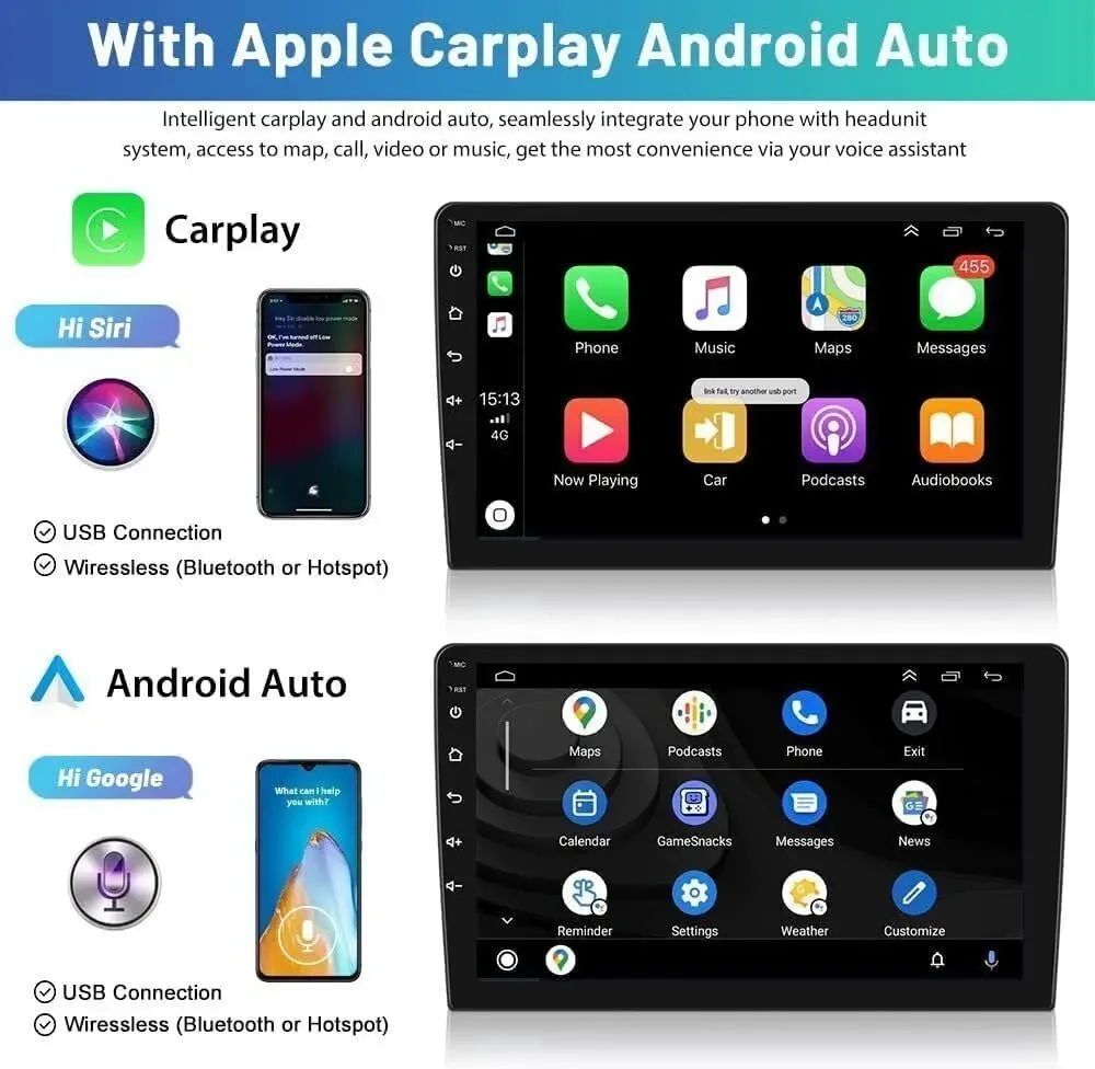 System nawigacji samochodowej Android 13 z ekranem 10 cali do Mitsubishi ASX (2010-2017) z funkcjami CarPlay i Android Auto, 2+32G