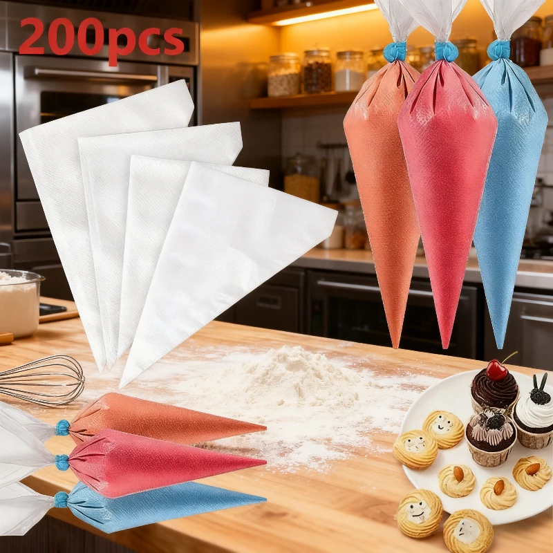 

Кондитерские трубки, рукава, одноразовая сумка с утечкой, кондитерские изделия, аксессуары для торта, карманный шприц, крем для глазури, сжимание, украшения для выпечки